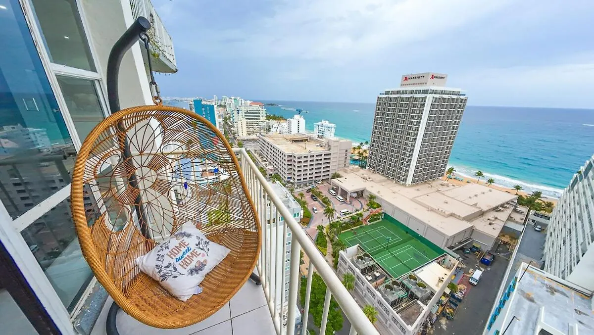 Daire Deluxe Ocean View Studio With Free Parking & Pool San Juan
